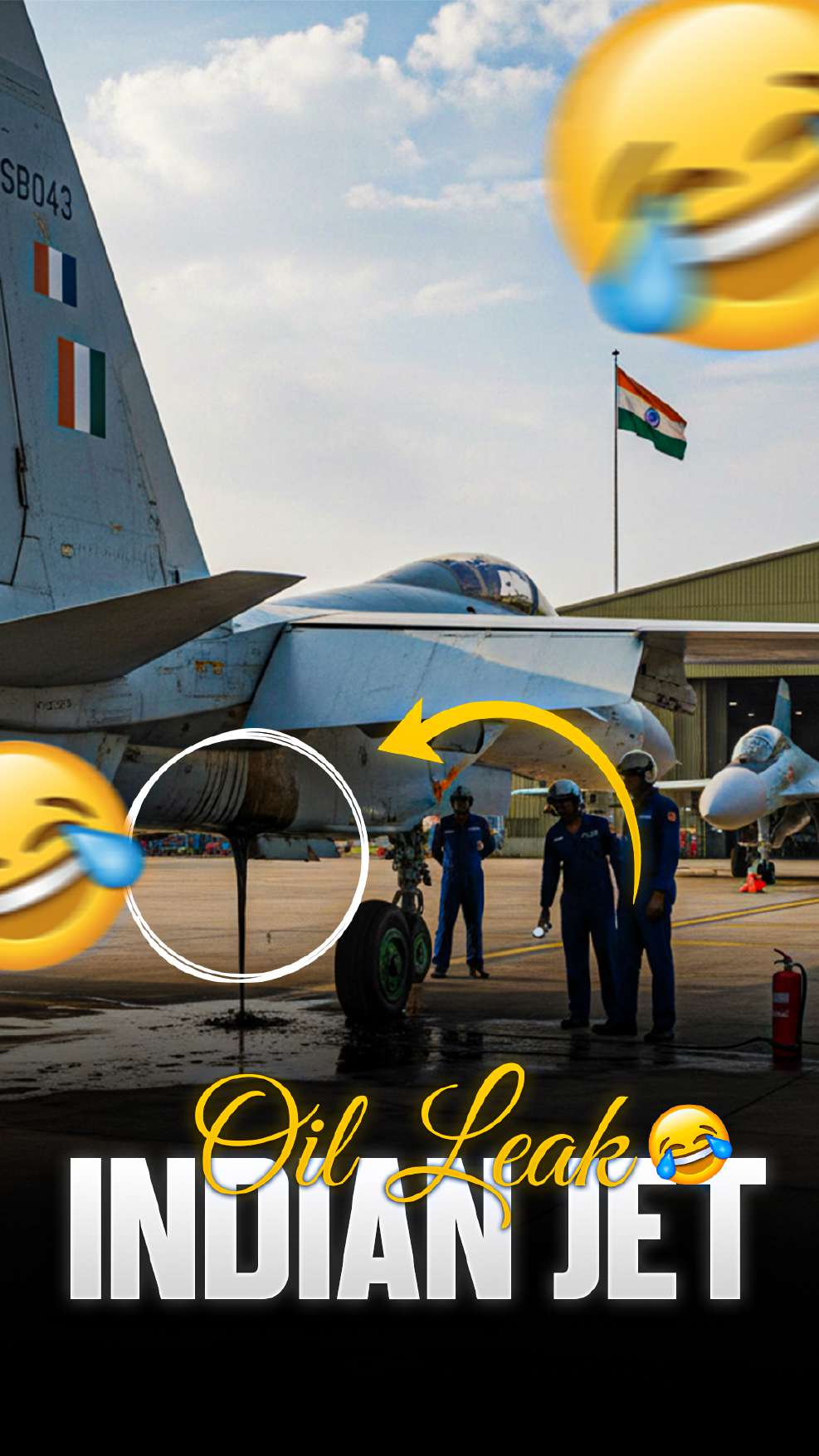 Indian jet oil leak commentary thumbnail