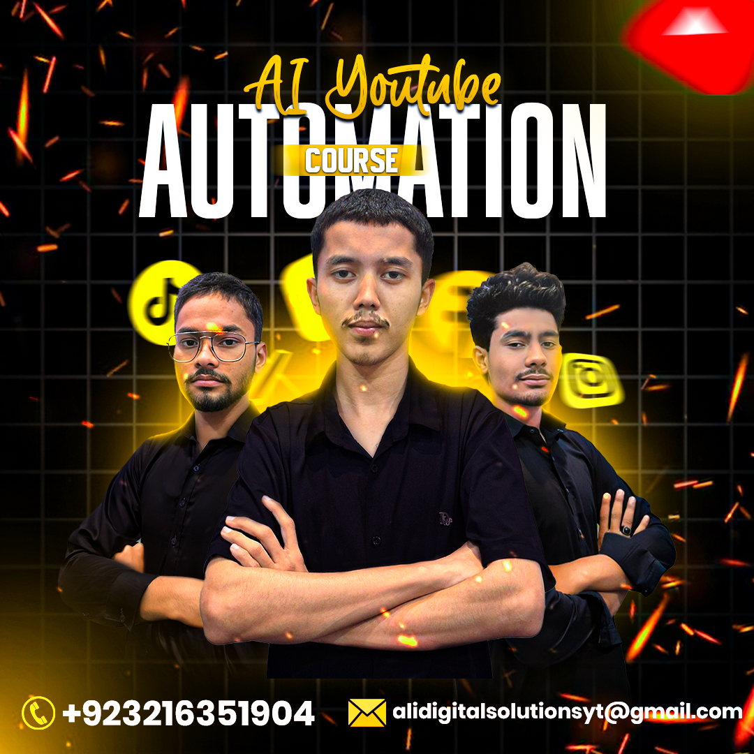 AI YouTube automation course social media cover