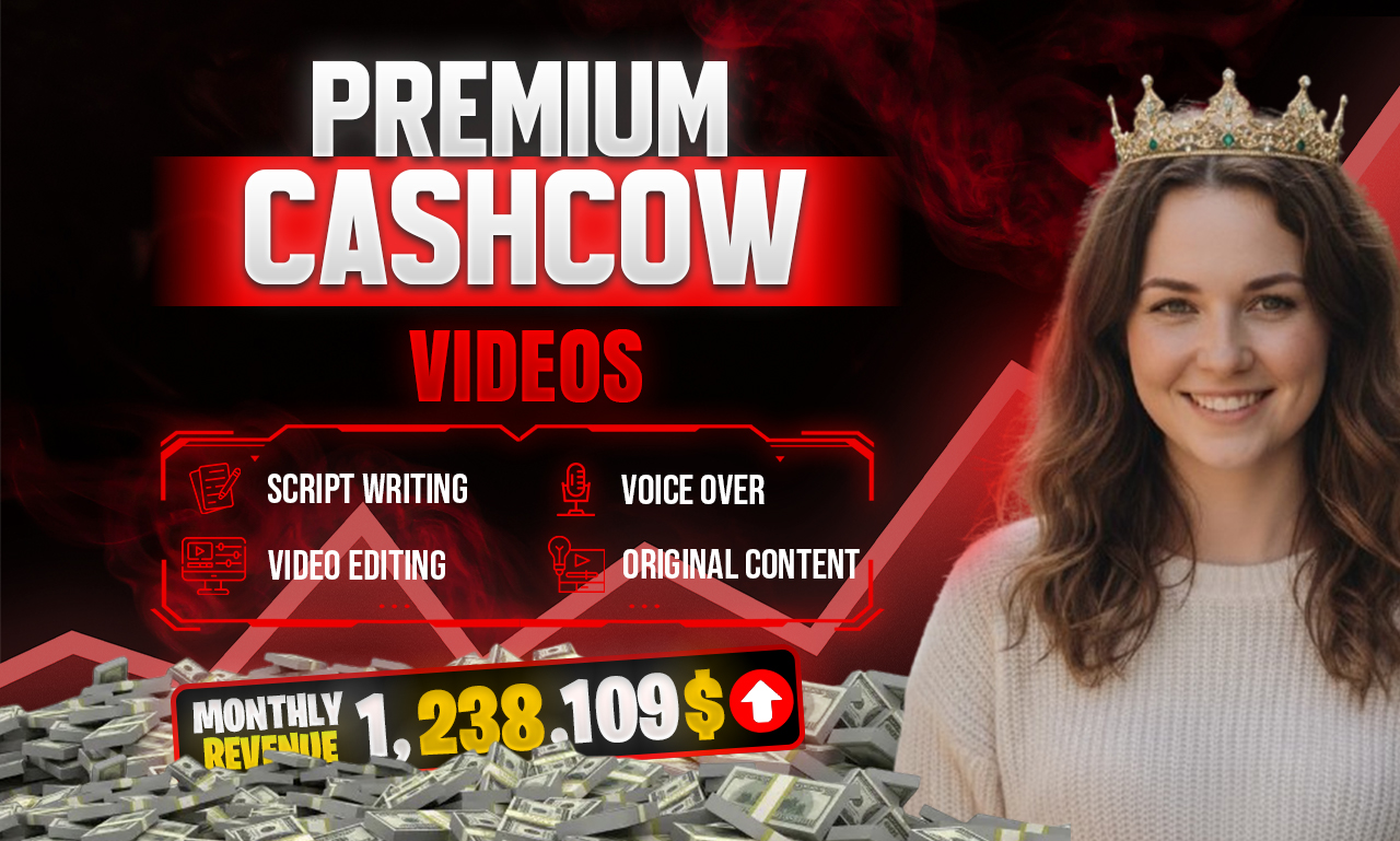 Premium Cashcow Videos Fiverr gig cover