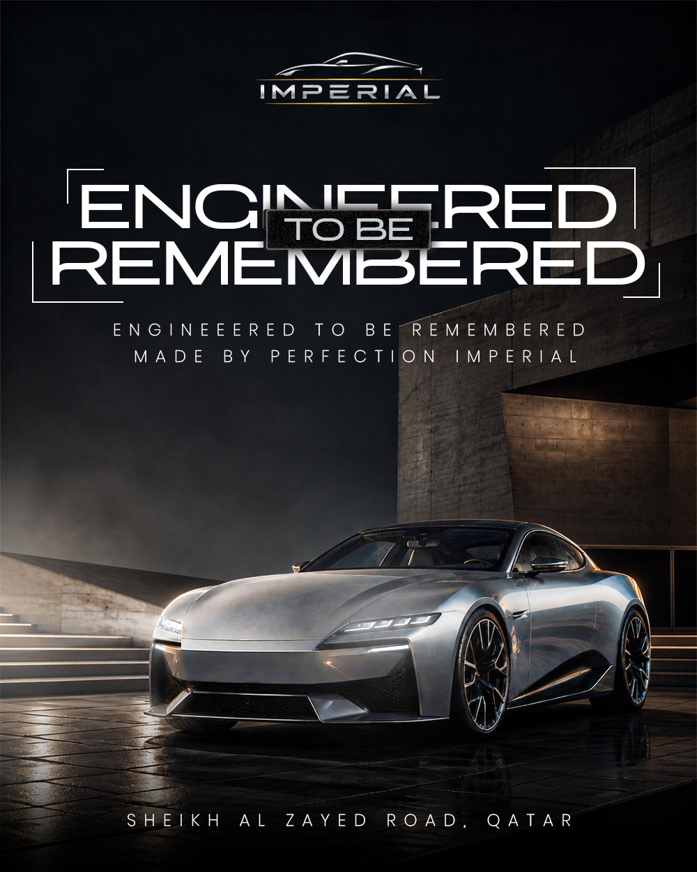 Imperial engineered to be remembered automotive social media post